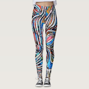 Leggings Textos rotos: Unidad de vidrio manchado