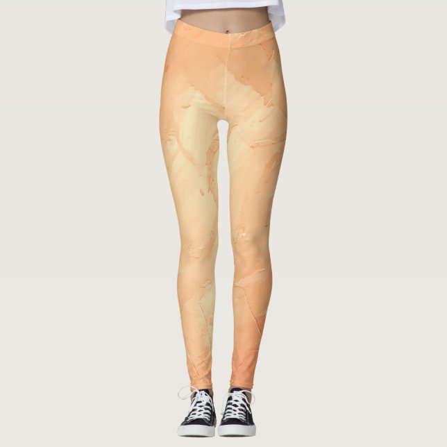 Leggings Textura15 de la obra Nuit Filtro dramático cálido (Anverso)