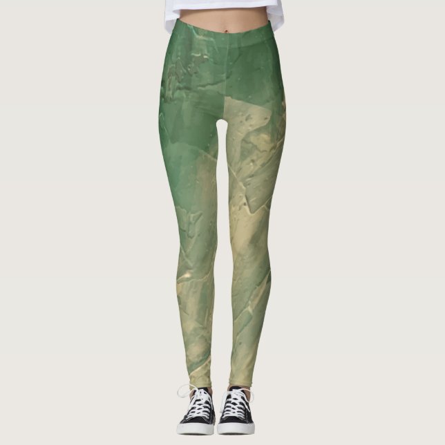 Leggings Textura16 de la obra Nuit "filtro dramático cálido (Anverso)