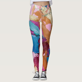 Leggings Textura5 de la obra Piña "filtro dramático cálido