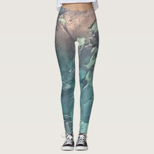 Leggings Textura #11 de la obra Nuit "filtro vívido frío"