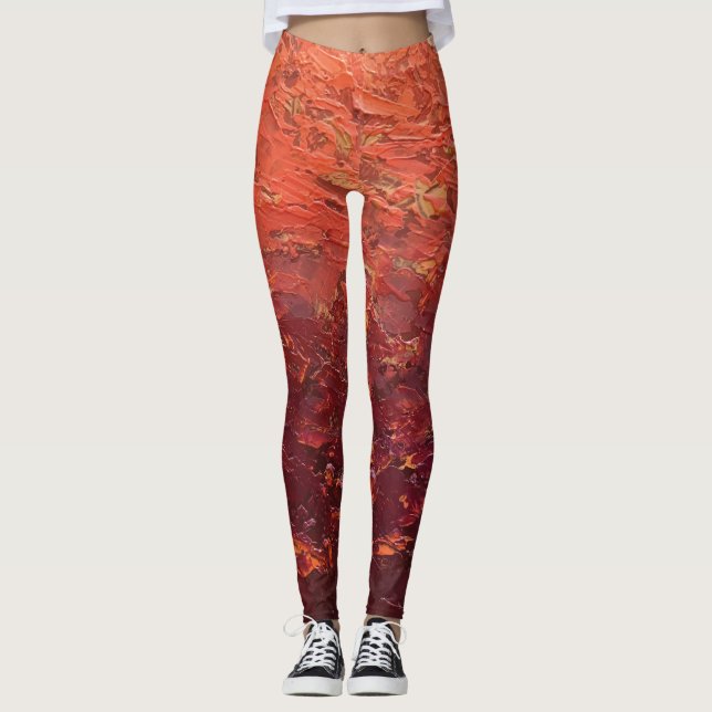 Leggings Textura #2 de la obra La puesta del sol (Anverso)