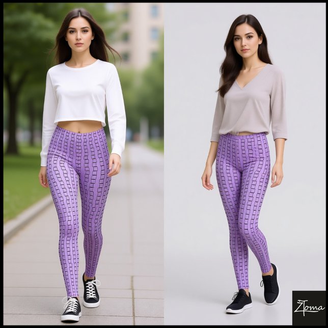 Leggings Textura cuadrada lineal (Subido por el creador)