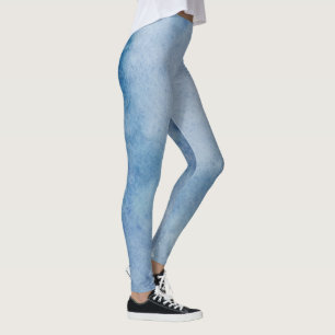 Leggings Textura de color azul