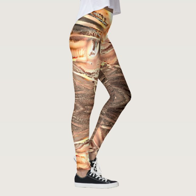 Leggings Textura de coral frágil y corte digital muy áspero (Derecha)