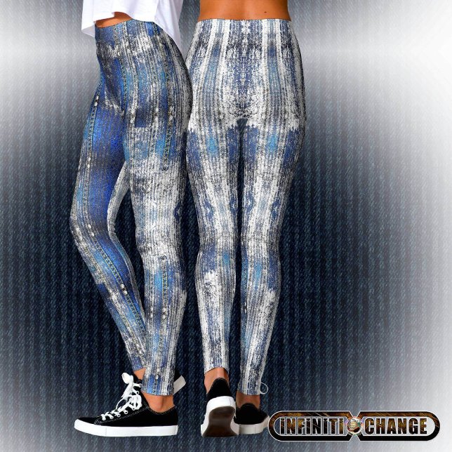 Leggings Textura de Denim azul marino | (Subido por el creador)