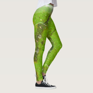 Leggings Textura de estructura de piedra de gema semiprecio