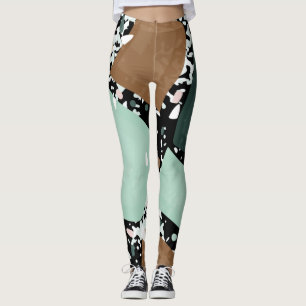 Leggings Textura de granito de mármol