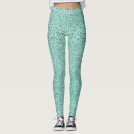 Leggings Textura de hormigón verde de primavera pastel