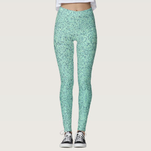 Leggings Textura de hormigón verde de primavera pastel