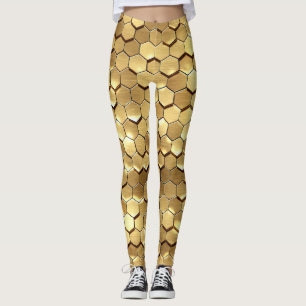 Leggings Textura de la representación 3D del Honeycomb dora