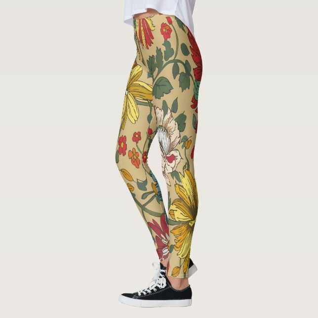 Leggings Textura de las flores (Izquierda)