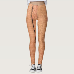 Leggings Textura de madera