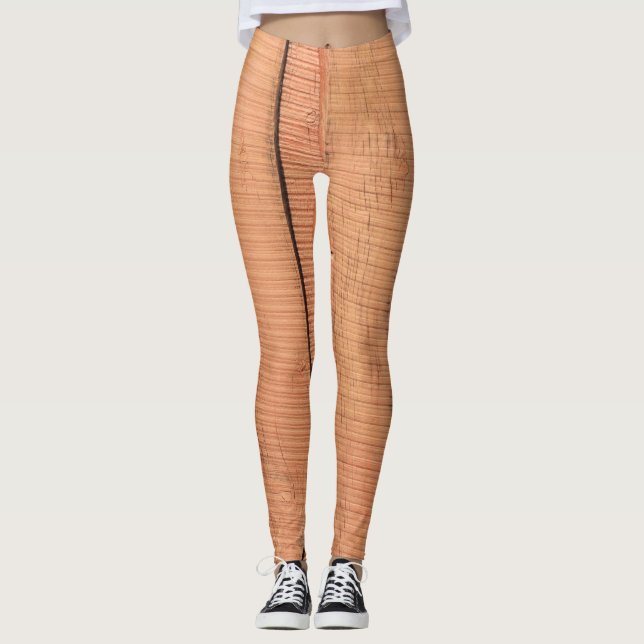 Leggings Textura de madera (Anverso)