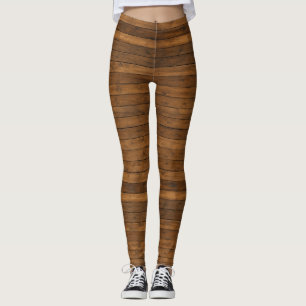 Leggings Textura de madera