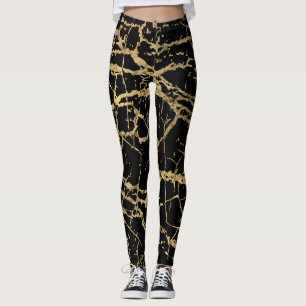 Leggings Textura de Marcado de Oro: Elemento de diseño de l