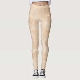 Leggings Textura de mármol cremoso