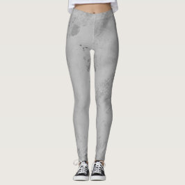 Leggings Textura de mármol gris minimalista Piedra