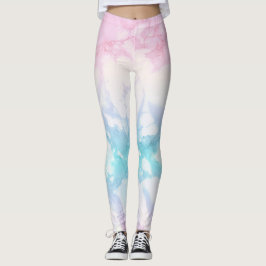 Leggings Textura de Mármol Pastel