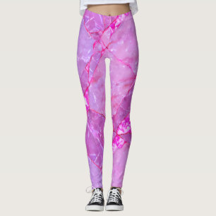 Leggings Textura de mármol rosa, efecto de mármol