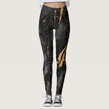 Textura de oro y mármol negro