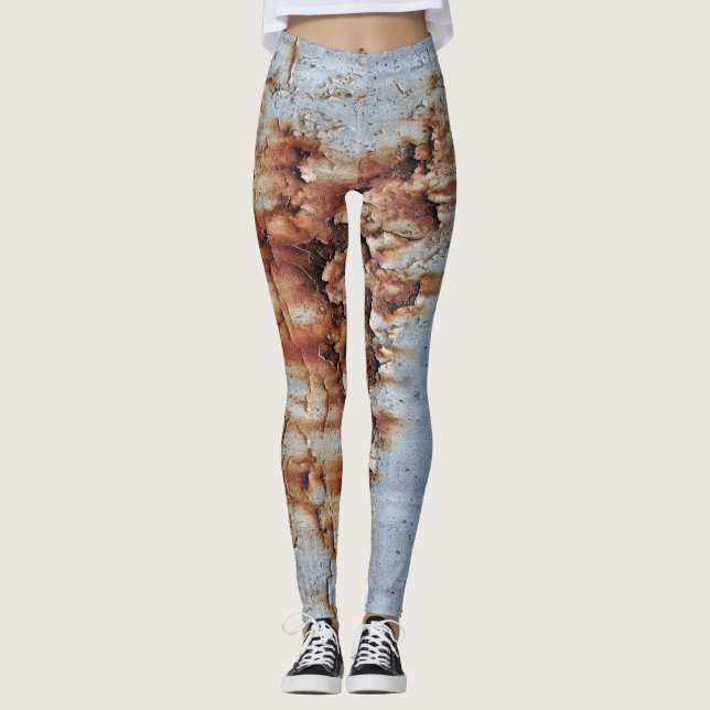 Leggings Textura de pintura de pelado (Anverso)