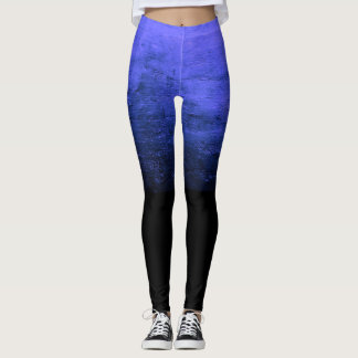 Leggings Textura Deteriorada Ombré Negro - Índigo