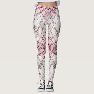 Leggings Textura dinámica rosada abstracta