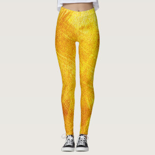 Leggings Textura dorada de lujo, fondo abstracto.