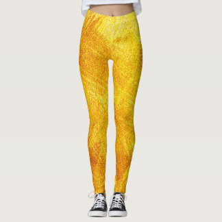 Leggings Textura dorada de lujo, fondo abstracto.