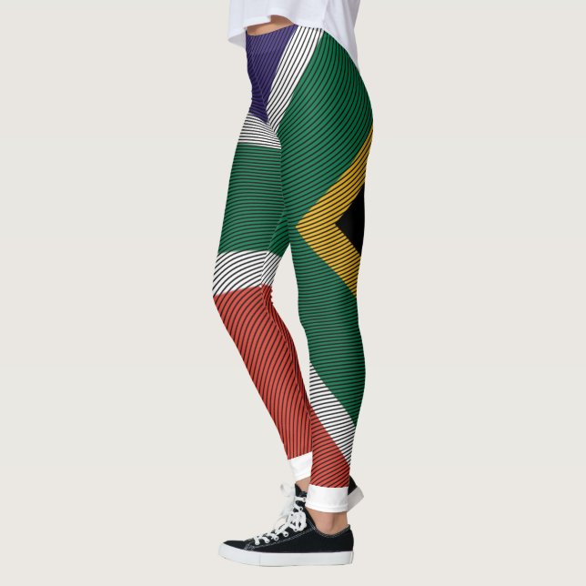 Leggings Textura: Engrave las leyendas de la bandera de Sud (Izquierda)
