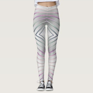 Leggings textura metálica geométrica abstracta