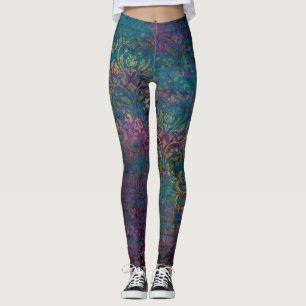 Leggings Texturas de oro grunge abstracto
