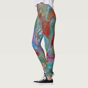 Leggings "The Celest Guardian from Unseen" por Paul Buică