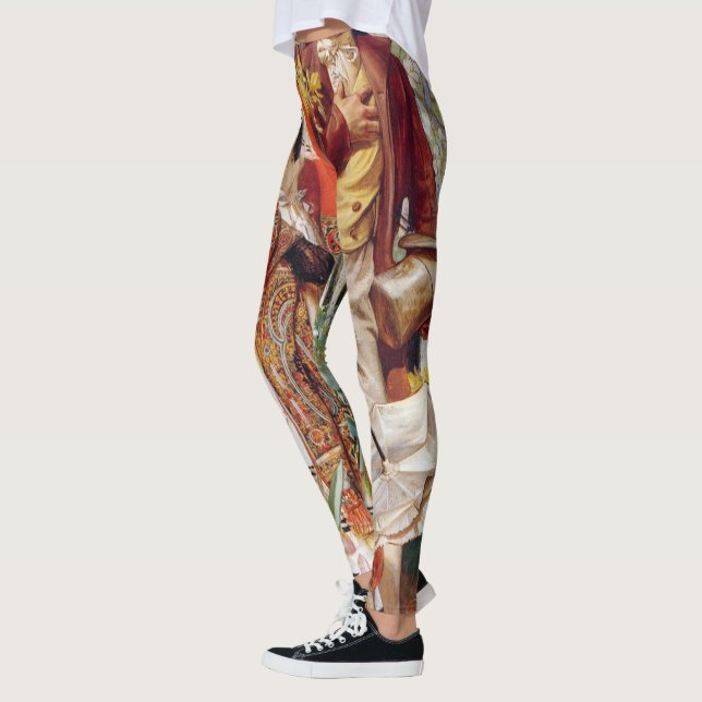 Leggings The Garden Walk, 1904 by J. C. Leyendecker (Izquierda)