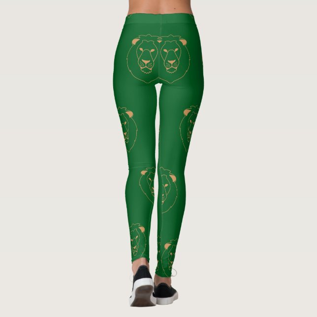 Leggings The Lion's Gaze: Golden Contour (Reverso)