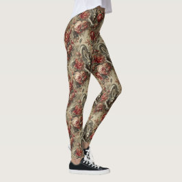Leggings The Scarlet Thicket - Victoriano gótico