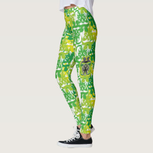 LEGGINGS THE WILD BOAR EATS APPLES BY MASANSER