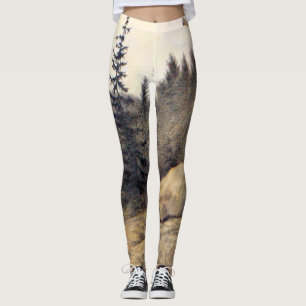 Leggings Theodor Kittelsen - Op Under Fjeldet Toner En Lur