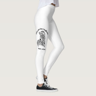 Leggings Think Zebras