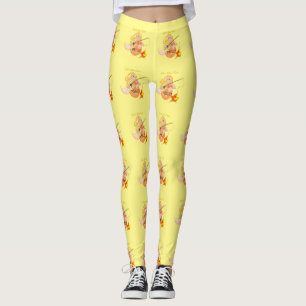 Leggings Thunder_Cove, Chica de la sirena pesquera divertid