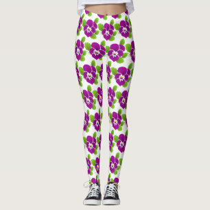 Leggings Thunder_Cove de la flor de color púrpura