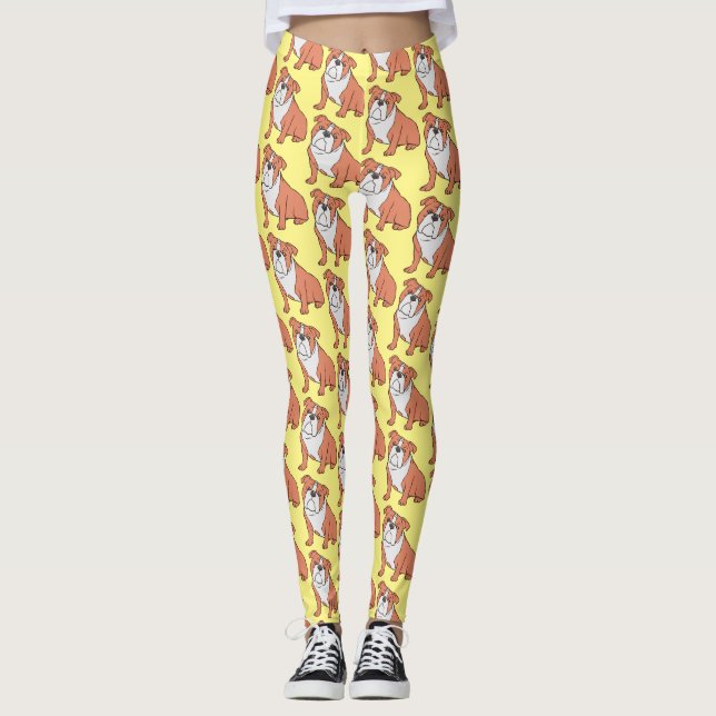 Leggings Thunder_Cove de la raza del bulldog (Anverso)