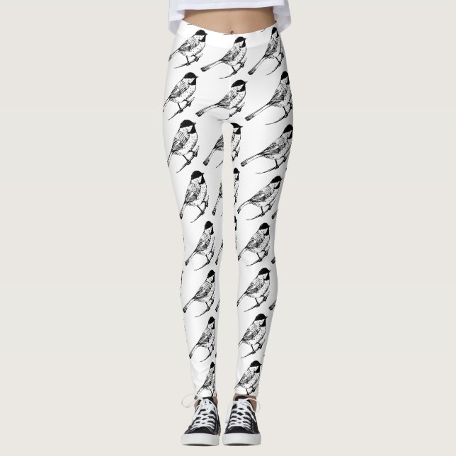 Leggings Thunder_Cove de pollo con gorros negros (Anverso)