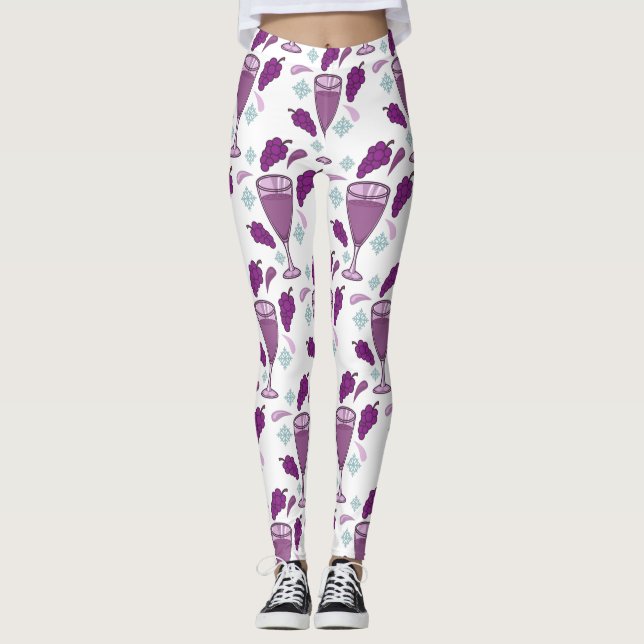 Leggings Thunder_Cove de vacaciones de beber vino de cereza (Anverso)