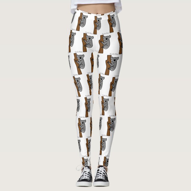 Leggings Thunder_Cove del árbol de escalado del oso Koala (Anverso)