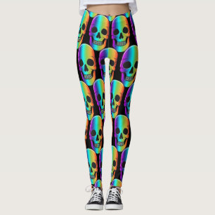 Leggings Thunder_Cove del cráneo humano psicodélico
