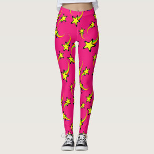 Leggings Thunder_Cove, estrellas de tiro arcoiris 
