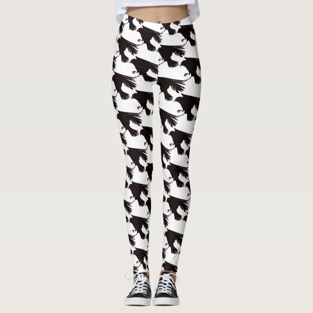 Leggings Thunder_Cove ondulada en la avena negra (Anverso)