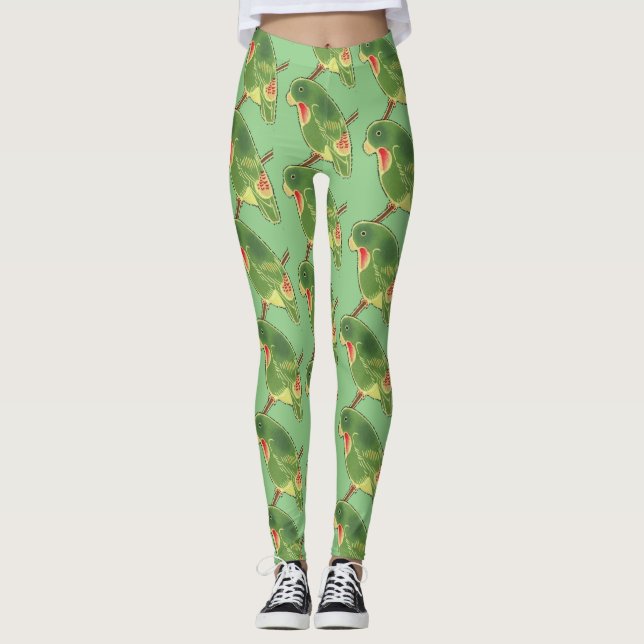 Leggings Thunder_Cove, paraíso verde tropical (Anverso)